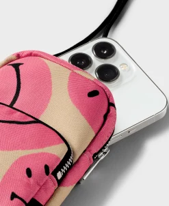 Smiley® Pinke Handy-Umhangetasche